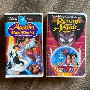 Vintage Disney Aladdin VHS Bundle